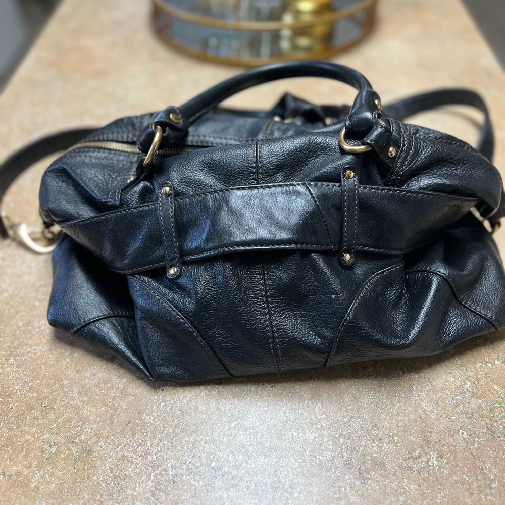 Steven Black Leather Bag - Picture 4 of 9